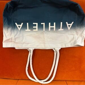 Athleta Ombre Blue and White Tote